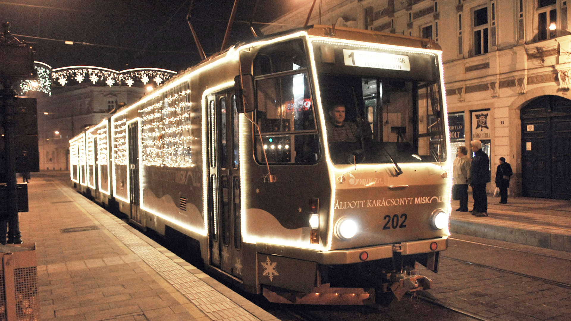 Miskolc’s Advent Tram 2013
