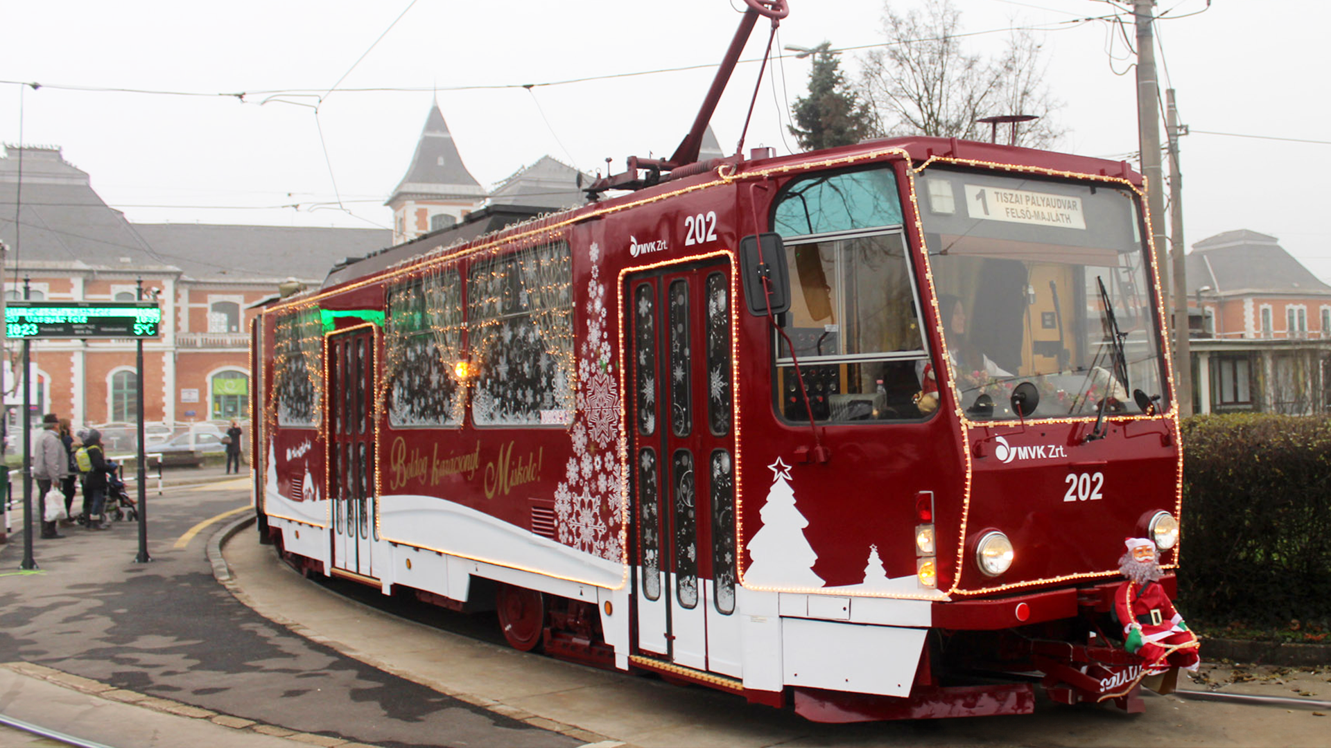 Miskolc’s Advent Tram 2015