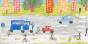 Fotó: A „Bicajozz biztonságosan” rajzpályázat nyertesei