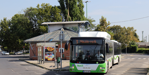 Fotó: Ideiglenes indulóhely áthelyezés a Majális park végállomáson