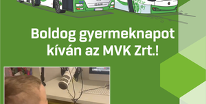 Fotó: Gyereknapra hangos mosoly – különleges hang fogadja az utasokat az MVK Zrt. járművein