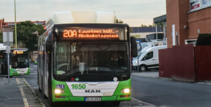 Fotó: 2025. december 13. és 2026. február 6. között vizsgaidőszaki menetrend szerint közlekednek a 20A-s járatok