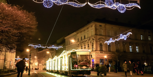 Fotó: Mikulás az Adventi Villamoson