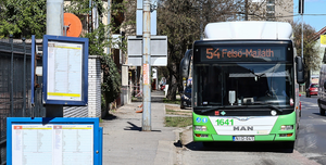Fotó: Ideiglenes megállóhely-áthelyezés a 14-es autóbusz vonalán