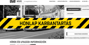 Fotó: Rövid üzemszünet várható az MVK weboldalán szombat este