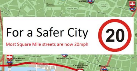 Közösségi közlekedés a világban: 20 mérföld/órás (azaz 32 km/h-s) zóna lett City of London