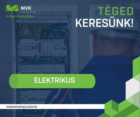 Elektrikus munkakör betöltésére keressük kollégánkat!