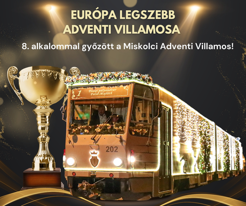 Európa legszebb adventi villamosa 2025.