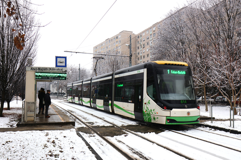 Miskolc, havazás, Skoda villamos