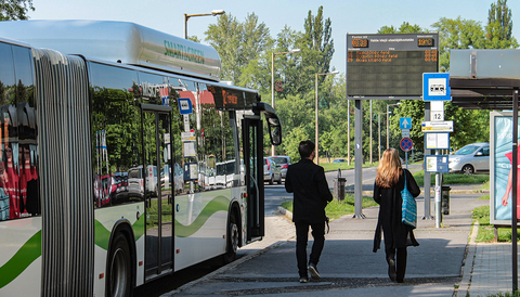 LED kijelző az Egyetemvárosban