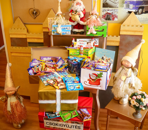 az összegyűjtött csokoládék fotója