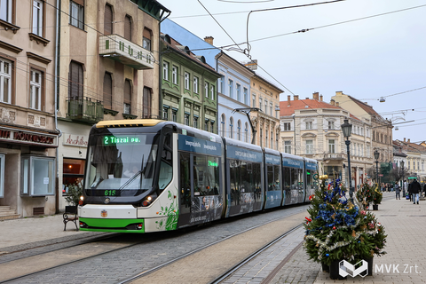 MVK villamos Miskolc belvárosában