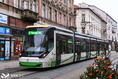MVK villamos Miskolc belvárosában