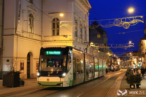 1V villamos Miskolcon télen