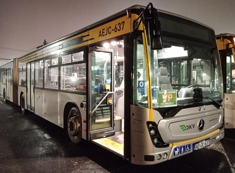 Mercedes busz Miskolcon