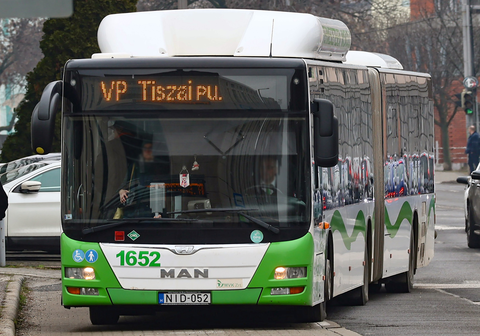 VP jelzésű autóbusz Miskolcon