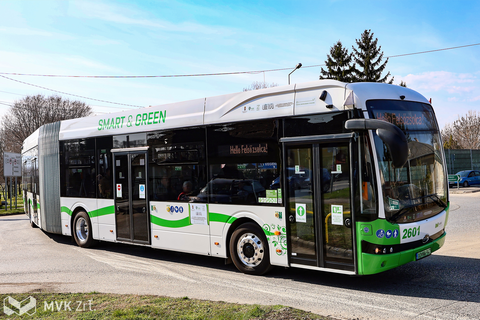 Új BYD csuklós autóbusz Felsőzsolcán