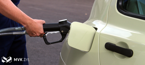 CNG üzemanyagkút az MVK telephelyén