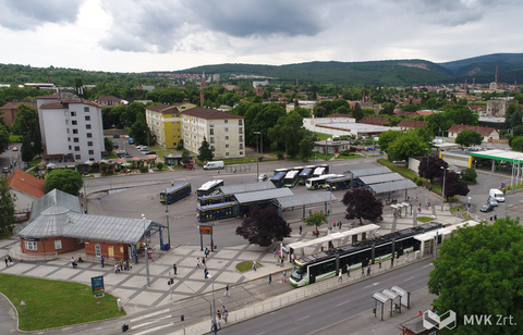 Drón felvétel Újgyőri főtérről