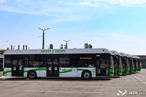 új BYD szóló buszok a telephelyen