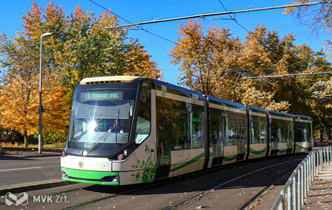 1V jelzésű villamos Miskolcon